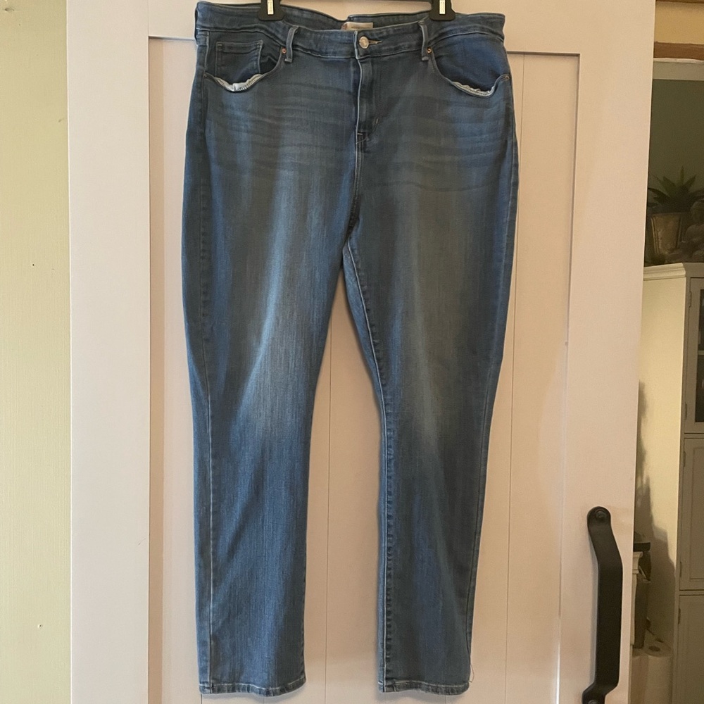 Signature by Levi Strauss Blue Straight Leg Jeans size 20